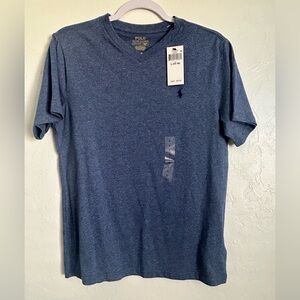 Polo Ralph Lauren Blue V-Neck Tee Boys 14/16